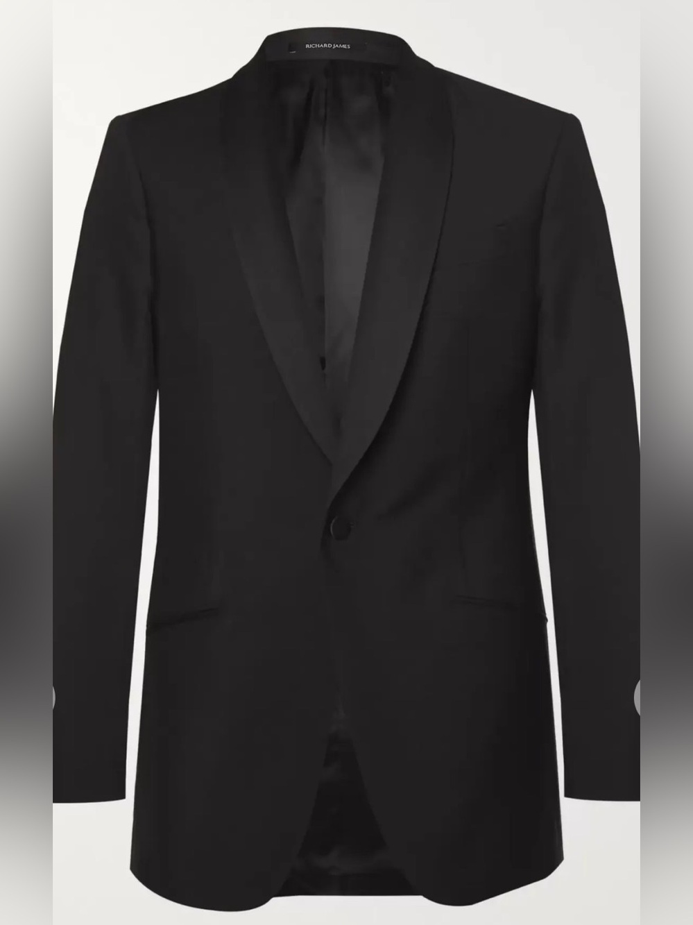 Richard James Men’s Black Wool Suit Jacket Size 38R